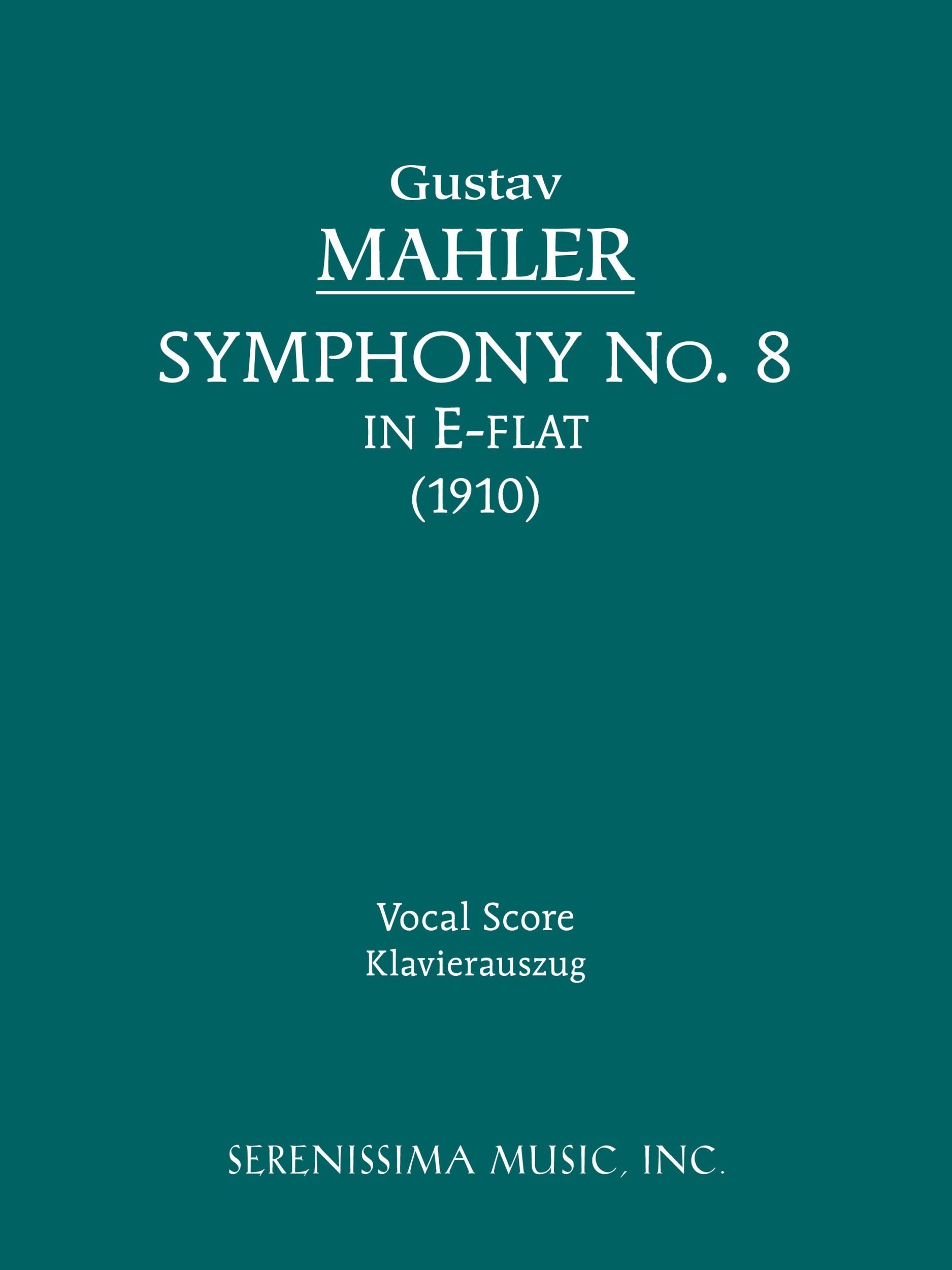 Cover: 9781932419467 | Symphony No.8 | Vocal score | Gustav Mahler | Taschenbuch | Latein