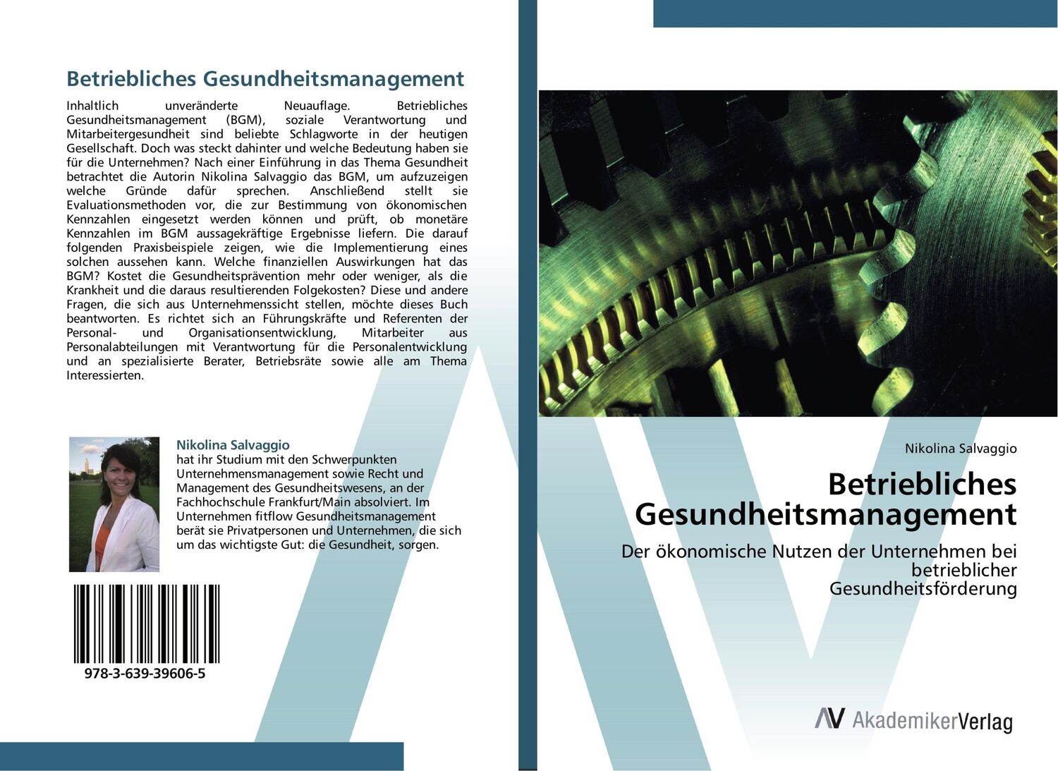 Cover: 9783639396065 | Betriebliches Gesundheitsmanagement | Nikolina Salvaggio | Taschenbuch