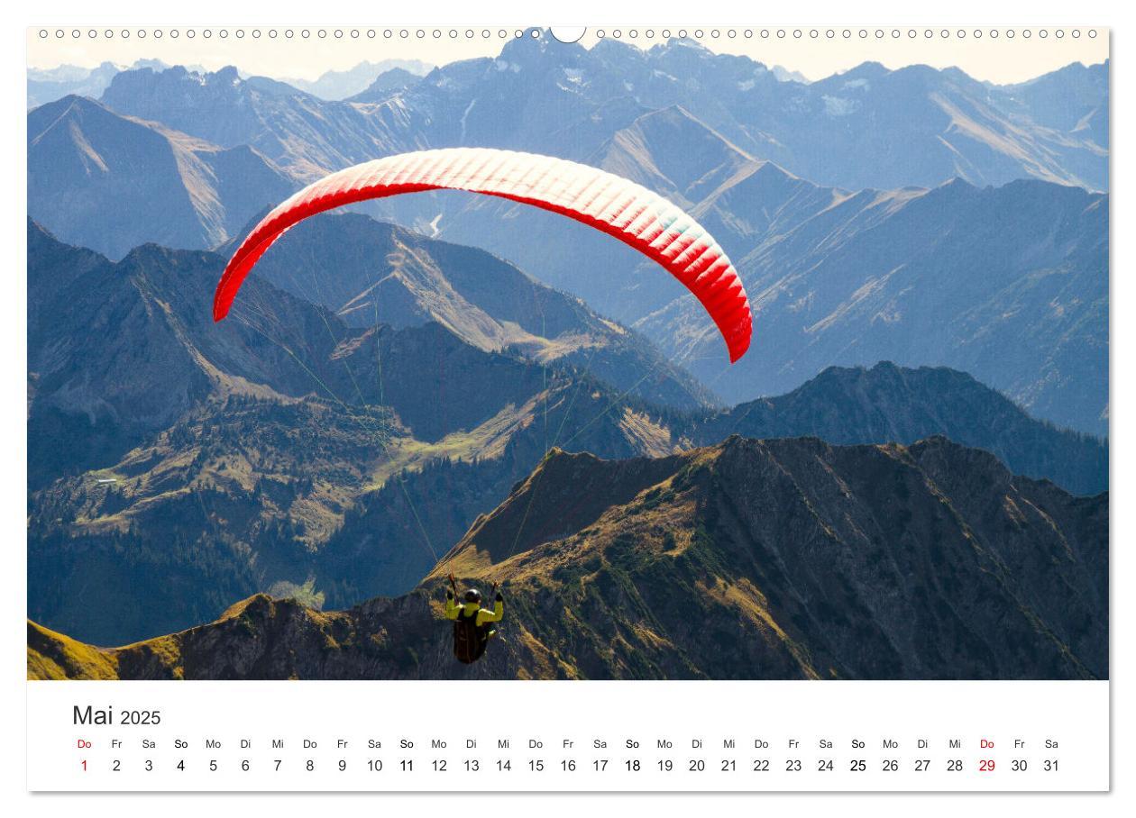 Bild: 9783383957604 | Paragleiten - Der Wunsch vom Fliegen. (Wandkalender 2025 DIN A2...