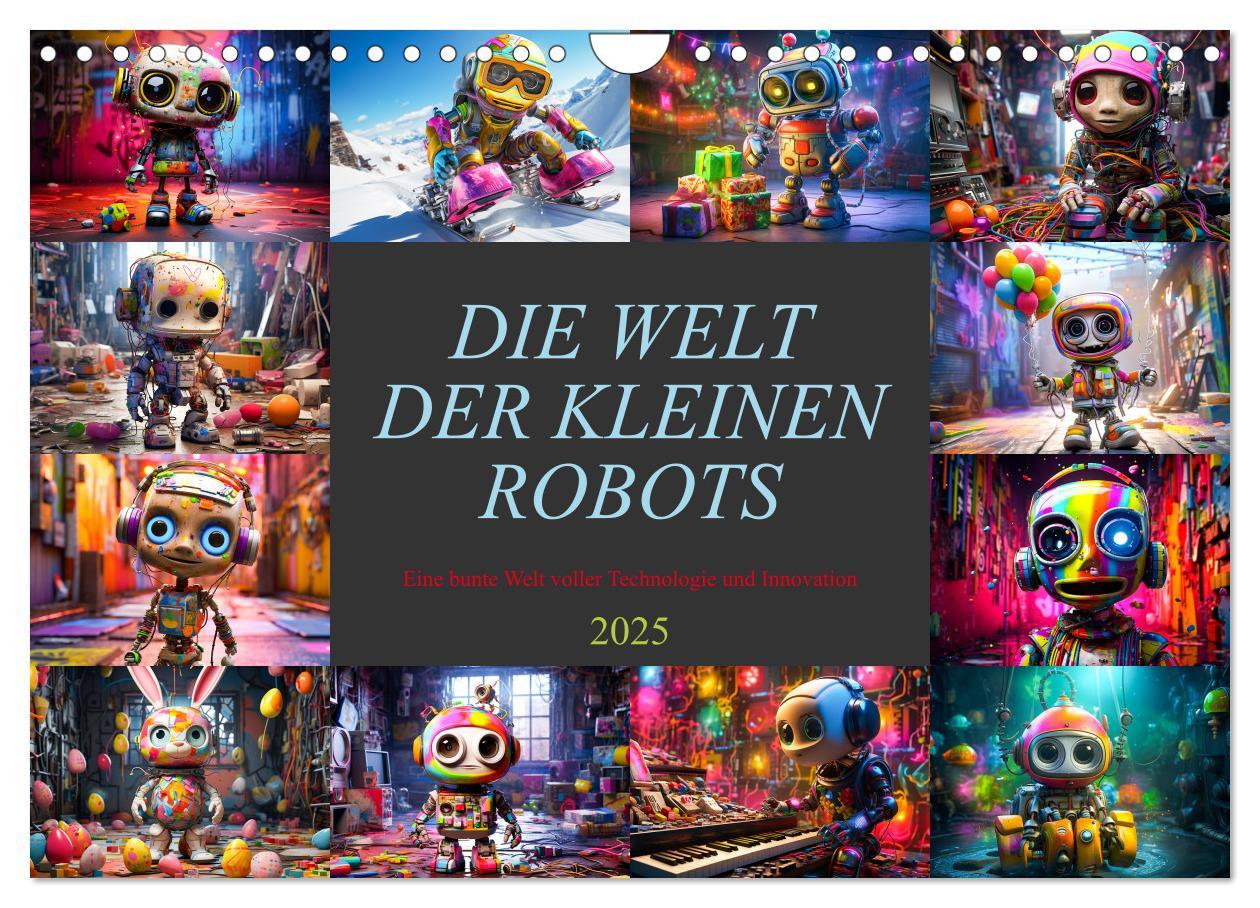 Cover: 9783383854224 | Die Welt der kleinen Robots (Wandkalender 2025 DIN A4 quer),...