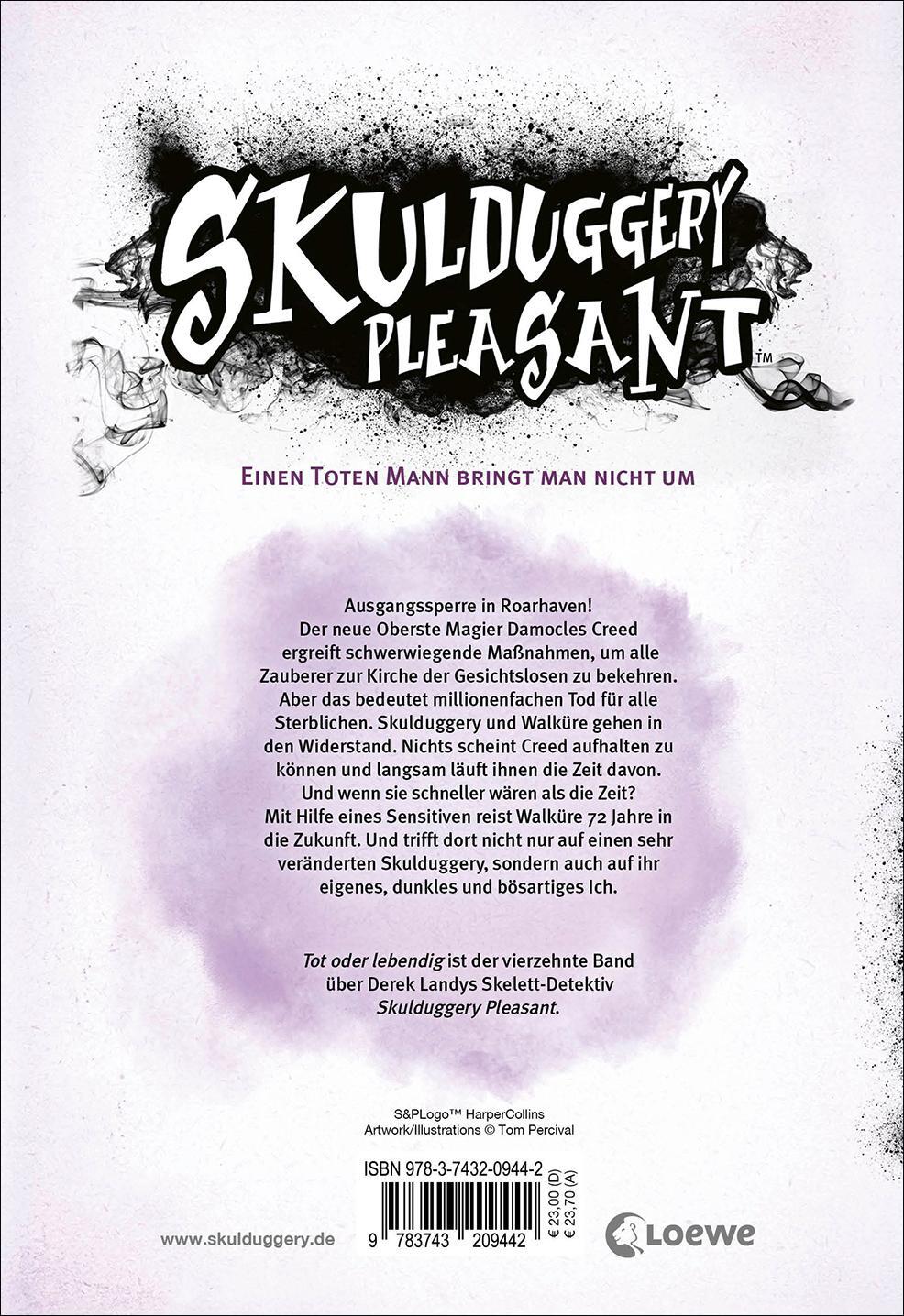 Rückseite: 9783743209442 | Skulduggery Pleasant (Band 14) - Tot oder lebendig | Derek Landy