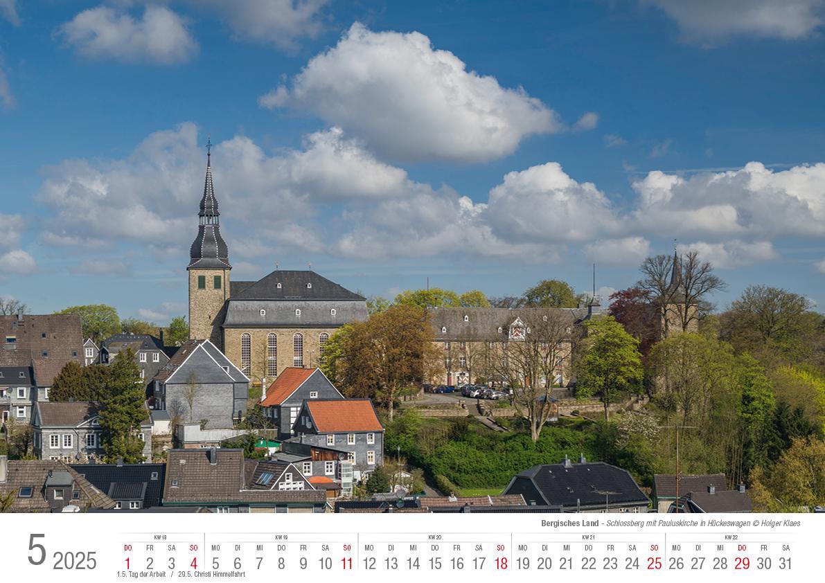 Bild: 9783965352209 | Bergisches Land 2025 Bildkalender A3 quer, spiralgebunden | Klaes