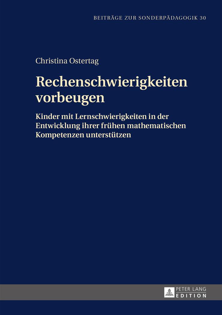 Cover: 9783631658864 | Rechenschwierigkeiten vorbeugen | Christina Ostertag | Buch | Deutsch