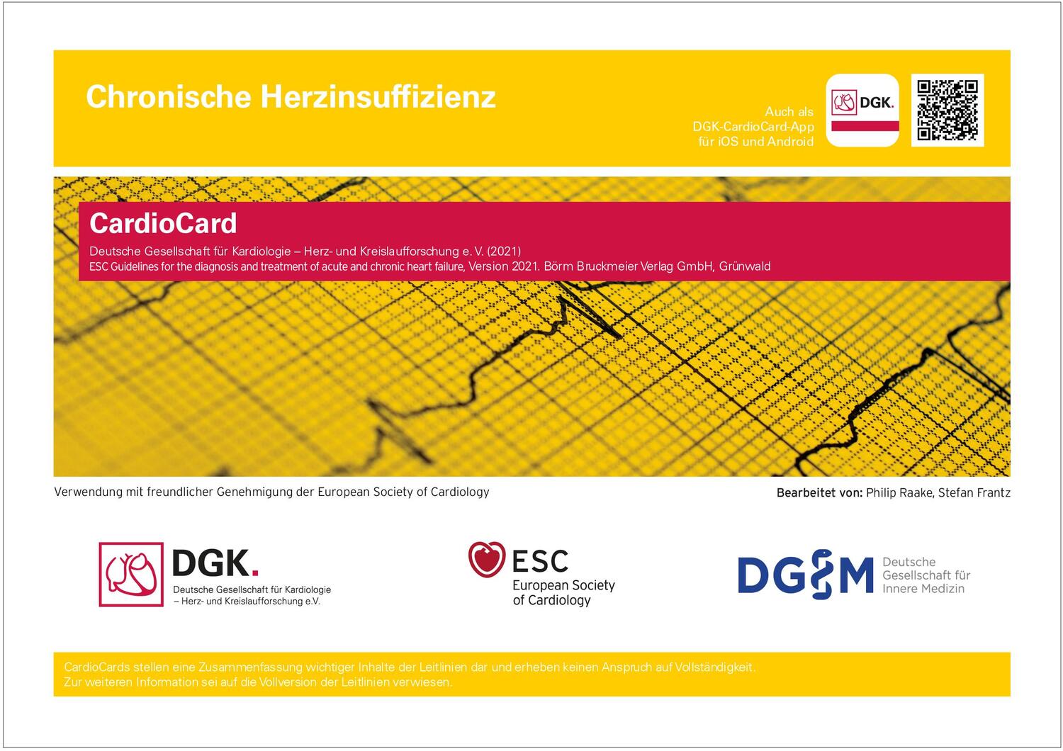 Cover: 9783898626729 | Chronische Herzinsuffizienz | CardioCard | Kardiologie | Taschenbuch