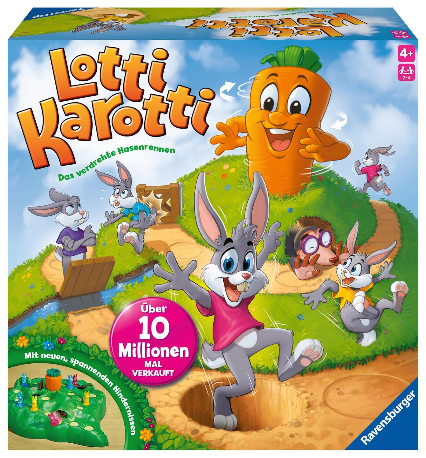 Cover: 4005556223435 | Ravensburger Kinderspiele 22343 - Lotti Karotti - Wettlaufspiel für...