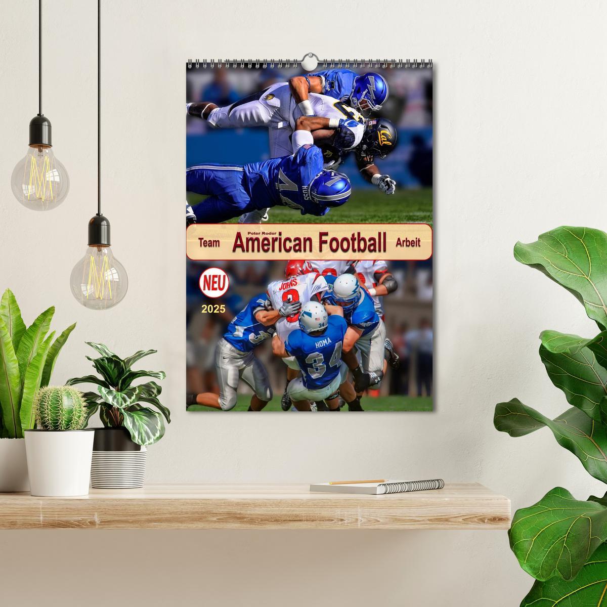 Bild: 9783457011959 | American Football, Team-Arbeit (Wandkalender 2025 DIN A3 hoch),...