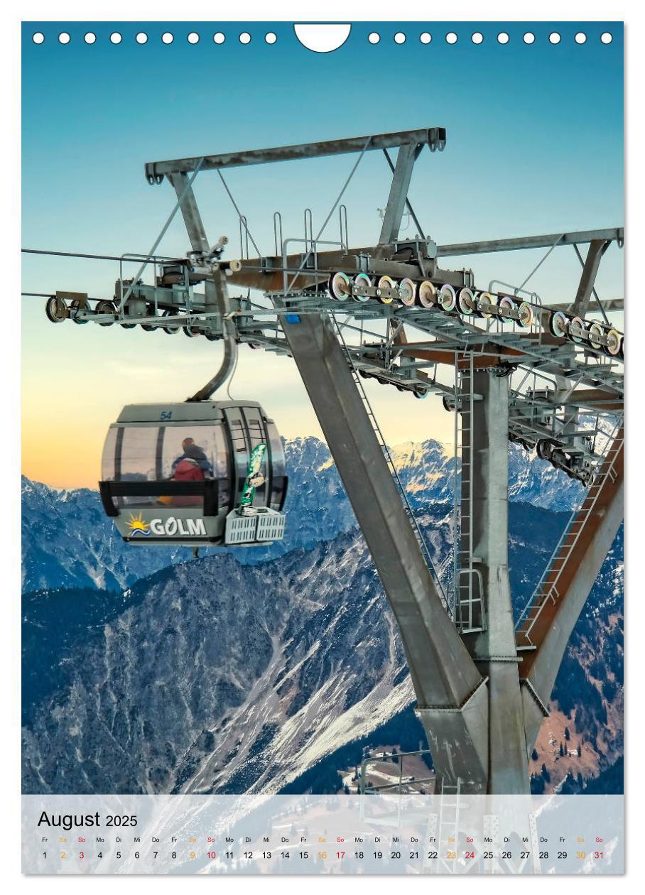 Bild: 9783435945863 | Nervenkitzel Seilbahn (Wandkalender 2025 DIN A4 hoch), CALVENDO...