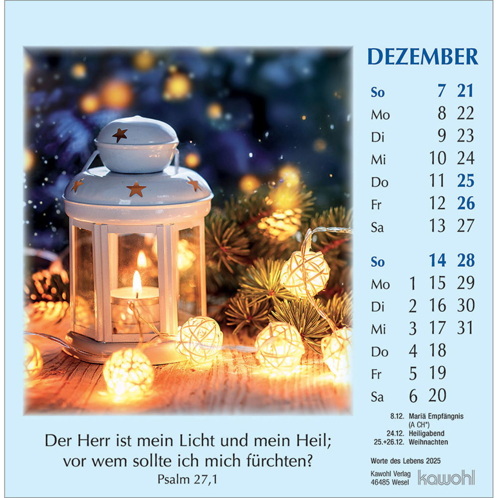 Bild: 9783754890059 | Worte des Lebens 2025 | Kalender | Spiralbindung. Spiralbindung | 2025