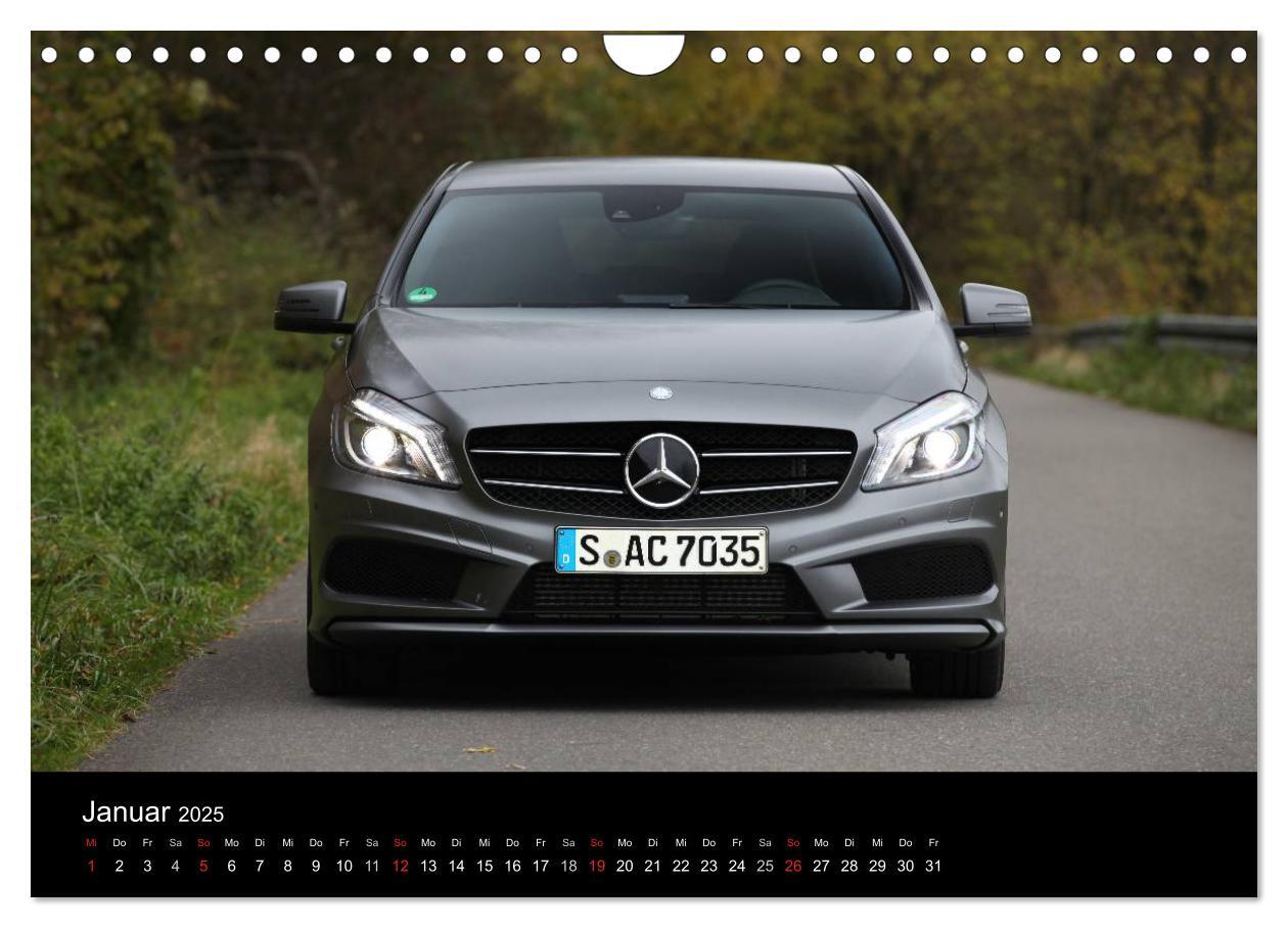 Bild: 9783435838394 | Mercedes-Benz A-Klasse (Wandkalender 2025 DIN A4 quer), CALVENDO...