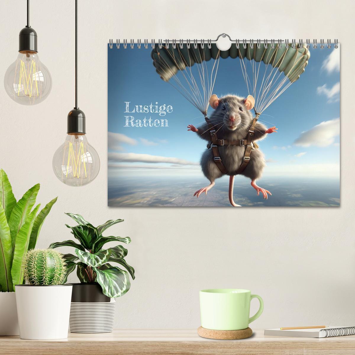 Bild: 9783383837357 | Lustige Ratten (Wandkalender 2025 DIN A4 quer), CALVENDO...