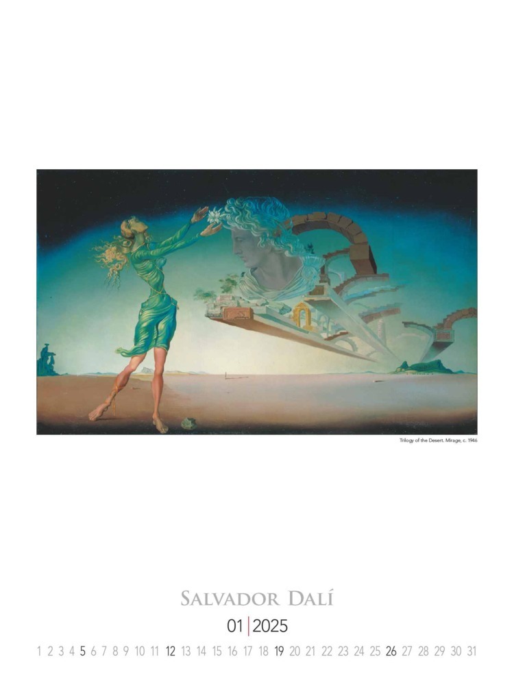 Bild: 4251732344054 | Alpha Edition - Salvador Dali 2025 Bildkalender, 42x56cm, Kalender...