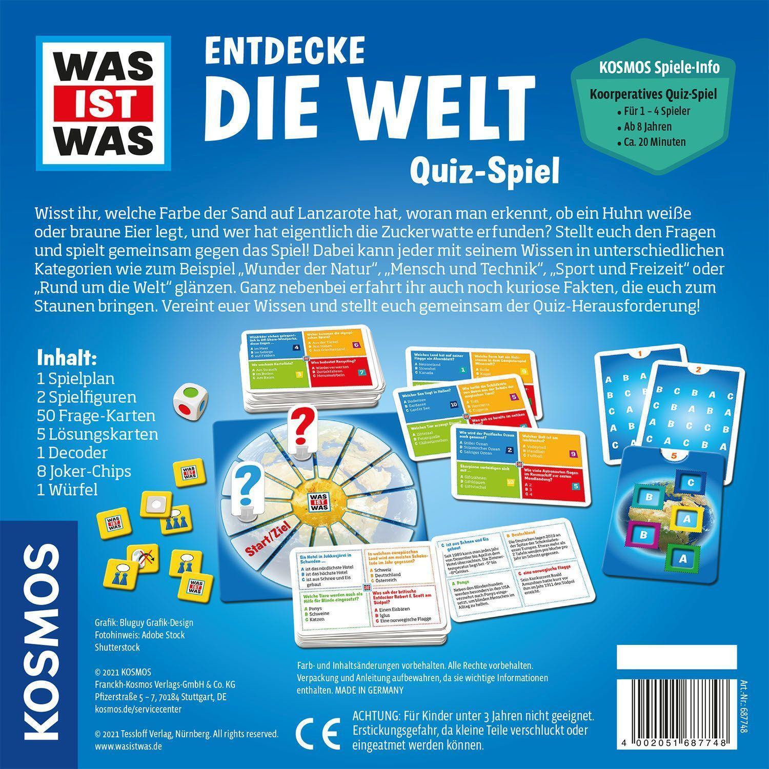 Bild: 4002051687748 | WAS IST WAS Entdecke die Welt | Spiel | Deutsch | 2021 | Kosmos