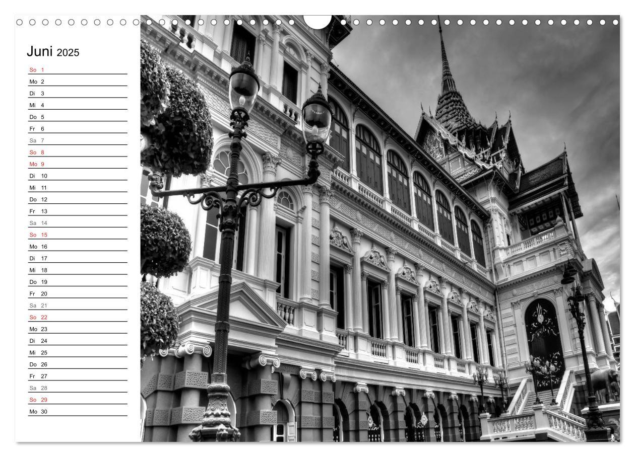 Bild: 9783435511518 | Bangkok Impressionen in Schwarz Weiß (Wandkalender 2025 DIN A3...