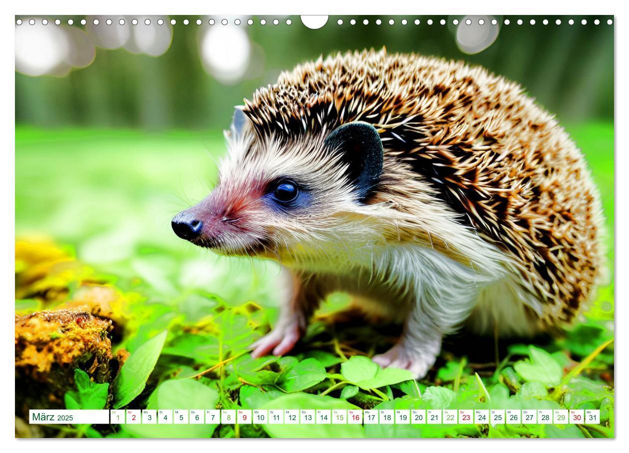 Bild: 9783383868726 | Niedliche Igel (Wandkalender 2025 DIN A3 quer), CALVENDO...