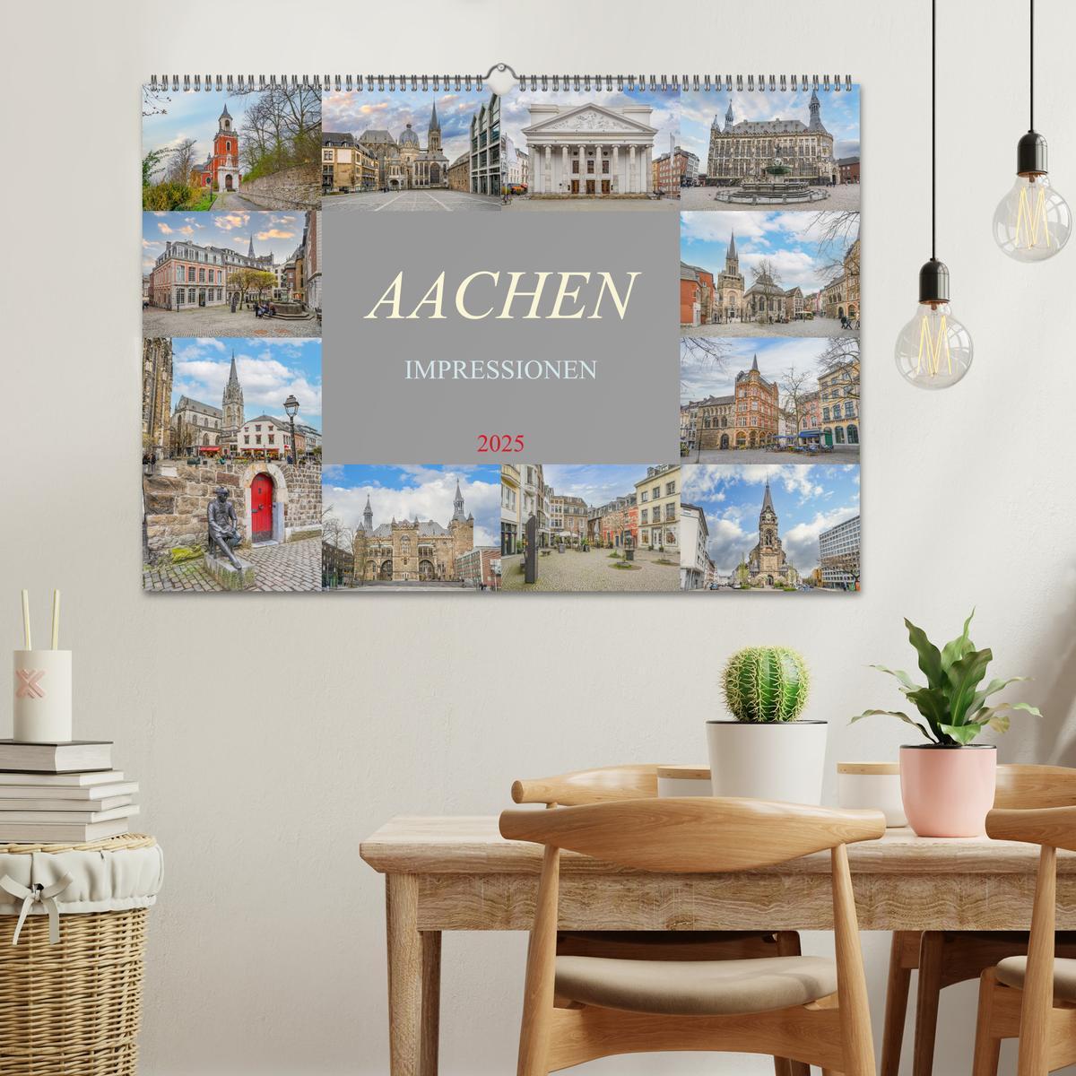 Bild: 9783383832949 | Aachen Impressionen (Wandkalender 2025 DIN A2 quer), CALVENDO...