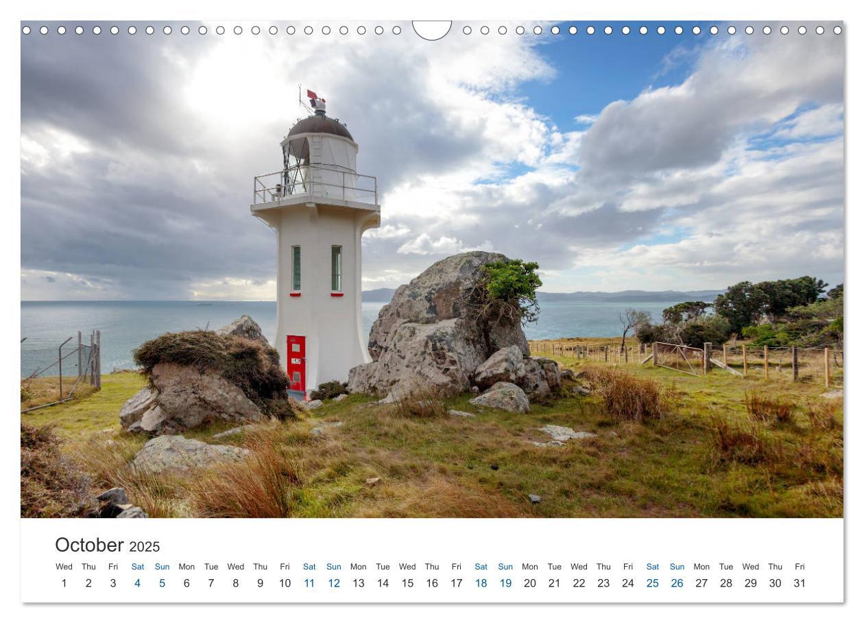 Bild: 9781325944873 | Lighthouses of New Zealand (Wall Calendar 2025 DIN A3 landscape),...