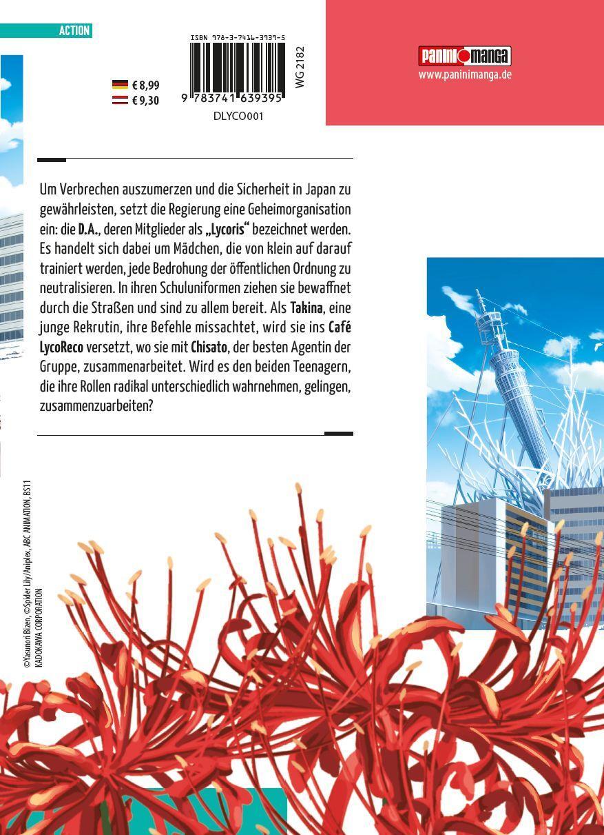 Rückseite: 9783741639395 | Lycoris Recoil 01 | Spider Lily (u. a.) | Taschenbuch | 152 S. | 2024