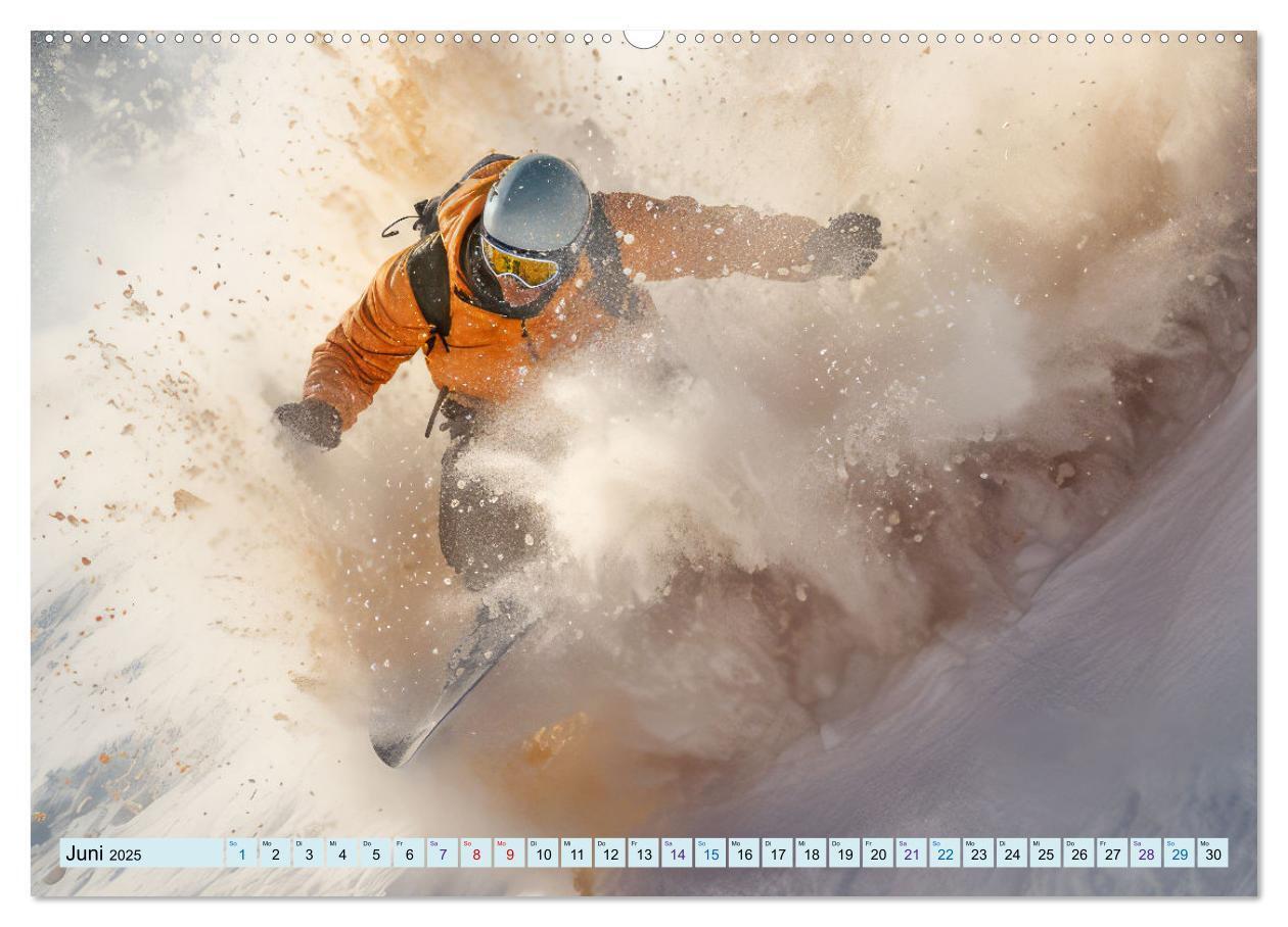 Bild: 9783383772238 | Snowboarder in Aktion (Wandkalender 2025 DIN A2 quer), CALVENDO...