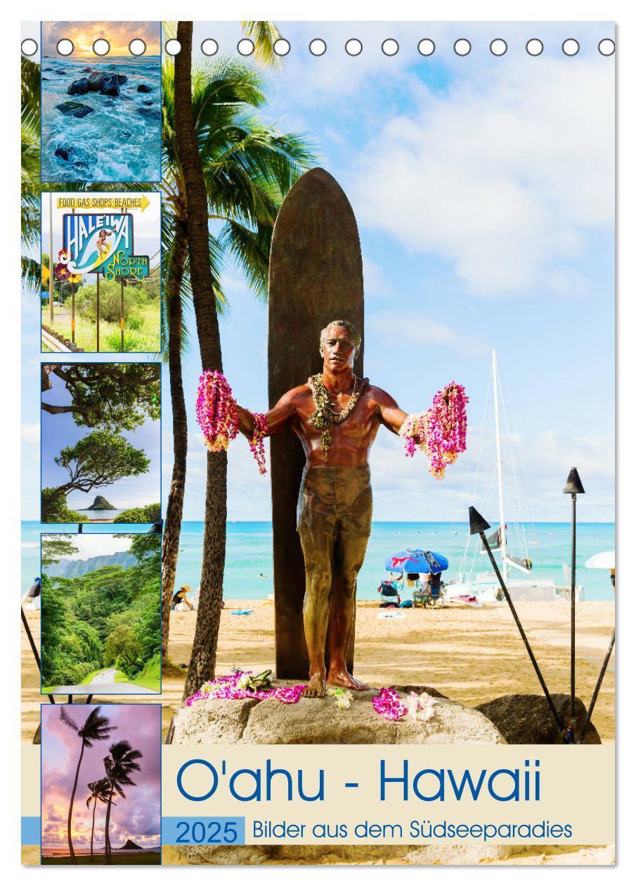 Cover: 9783435952496 | O'ahu - Hawaii, Bilder aus dem Südseeparadies (Tischkalender 2025...