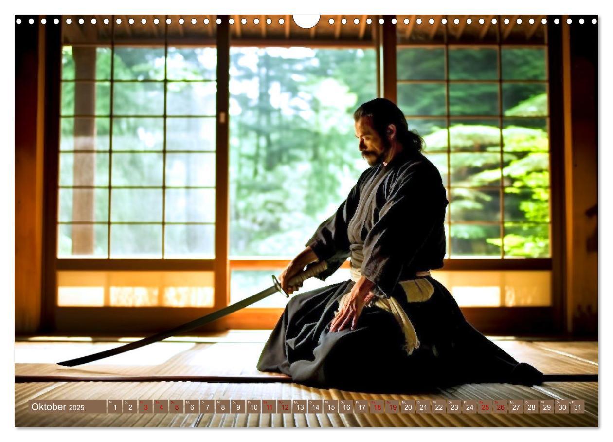 Bild: 9783383898266 | Samurai - ein Leben in Meditation (Wandkalender 2025 DIN A3 quer),...