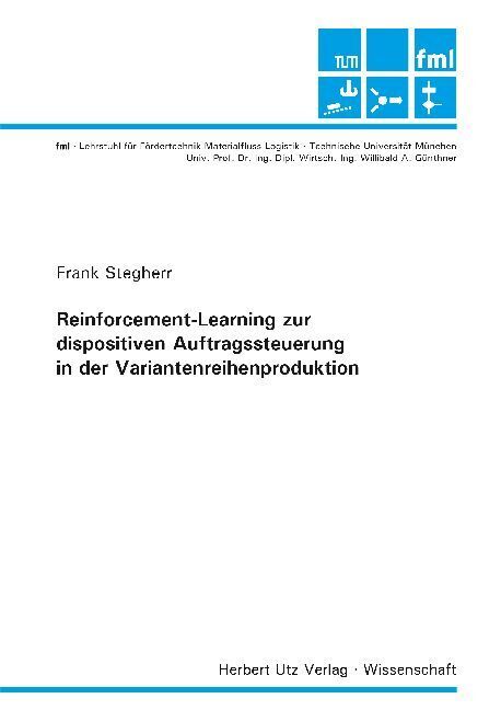 Cover: 9783831683024 | Reinforcement-Learning zur dispositiven Auftragssteuerung in der...