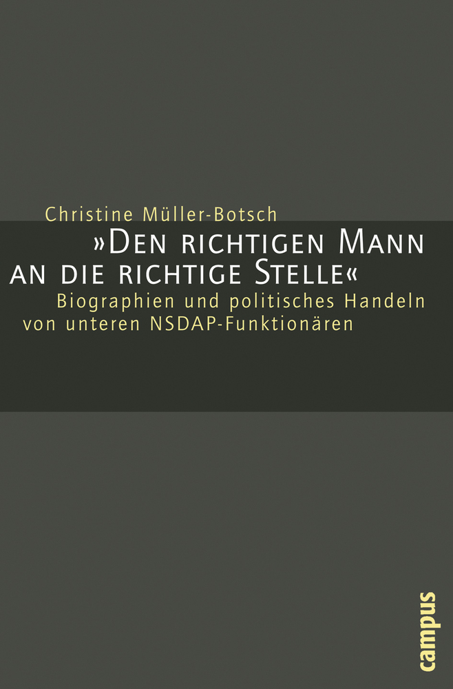 Cover: 9783593388939 | Den richtigen Mann an die richtige Stelle | Christine Müller-Botsch