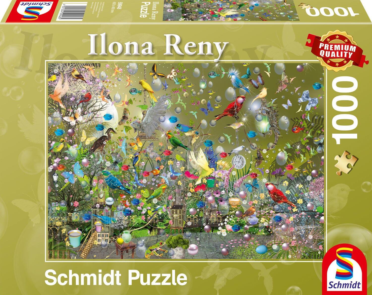 Cover: 4001504599485 | Im Dschungel der Papageien. 1.000 Teile | Erwachsenenpuzzle Ilona Reny