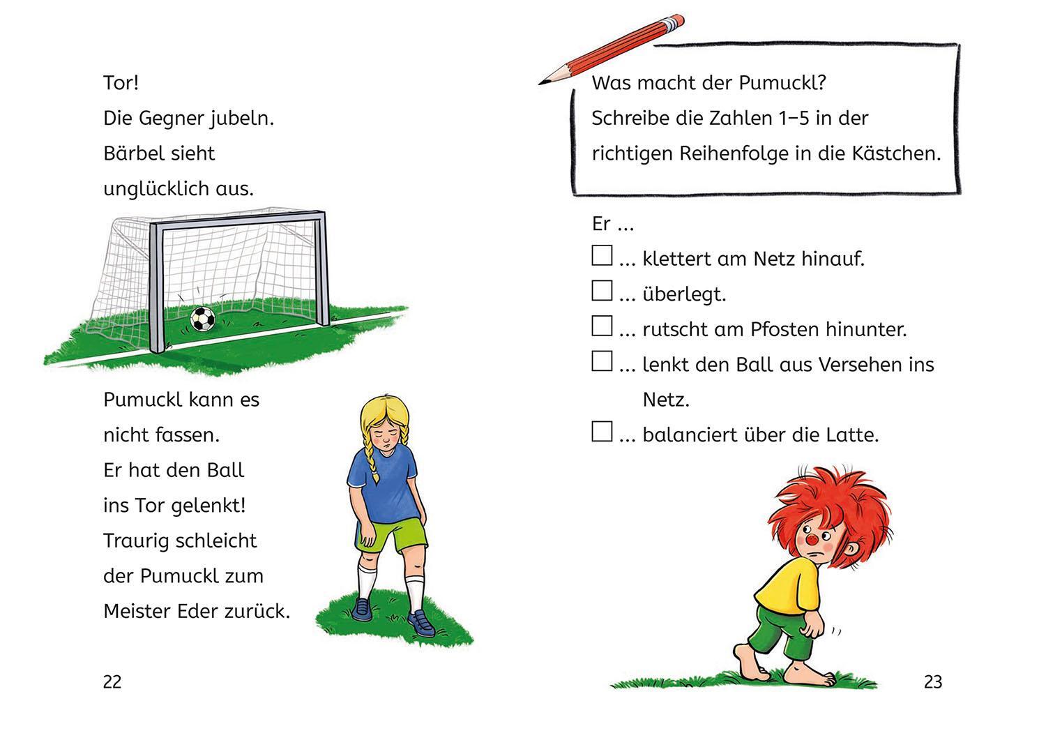 Bild: 9783440178096 | Pumuckl, Bücherhelden 1. Klasse, Pumuckl spielt Fußball | Buch | 48 S.