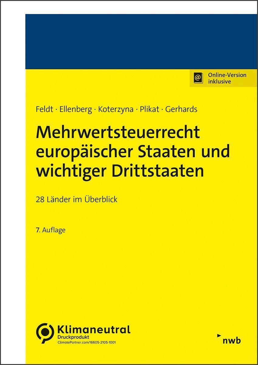 Cover: 9783482593871 | Mehrwertsteuerrecht europäischer Staaten und wichtiger Drittstaaten