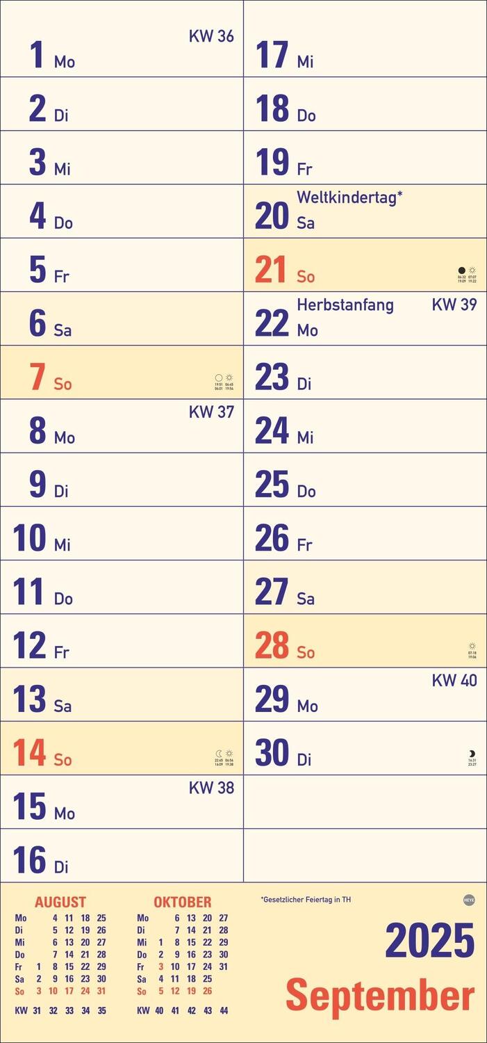 Bild: 9783756405695 | Großdruck Planer 2025 | Heye | Kalender | Bürokalender Heye | 14 S.