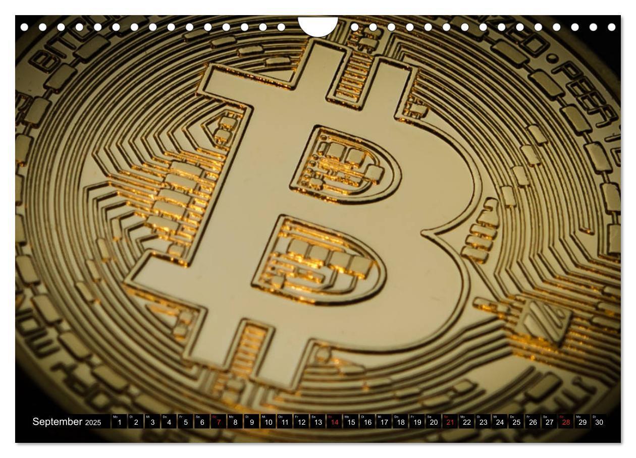 Bild: 9783435313884 | Bitcoins (Wandkalender 2025 DIN A4 quer), CALVENDO Monatskalender