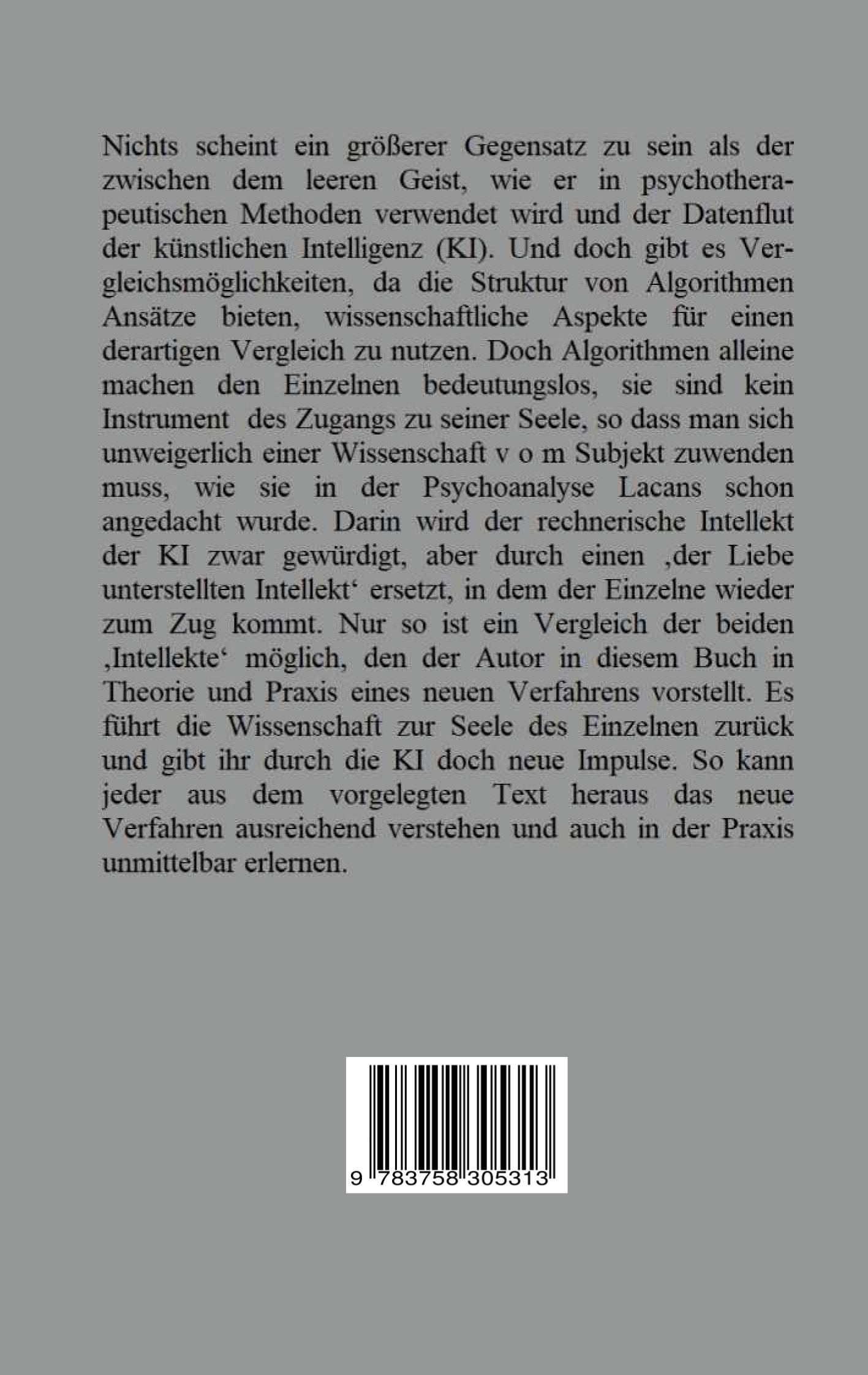 Rückseite: 9783758305313 | Der leere Geist und die künstliche Intelligenz | Günter von Hummel