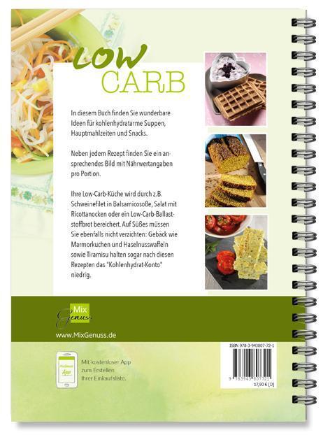 Rückseite: 9783943807721 | LOW CARB | Kohlenhydratarmer Genuss aus dem Thermomix® | Tanja Lorenz