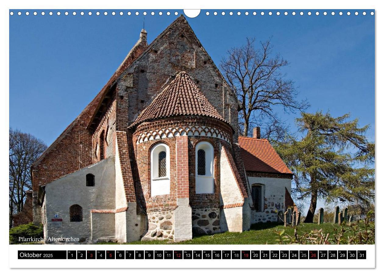 Bild: 9783435816613 | Dorfkirchen auf Rügen (Wandkalender 2025 DIN A3 quer), CALVENDO...