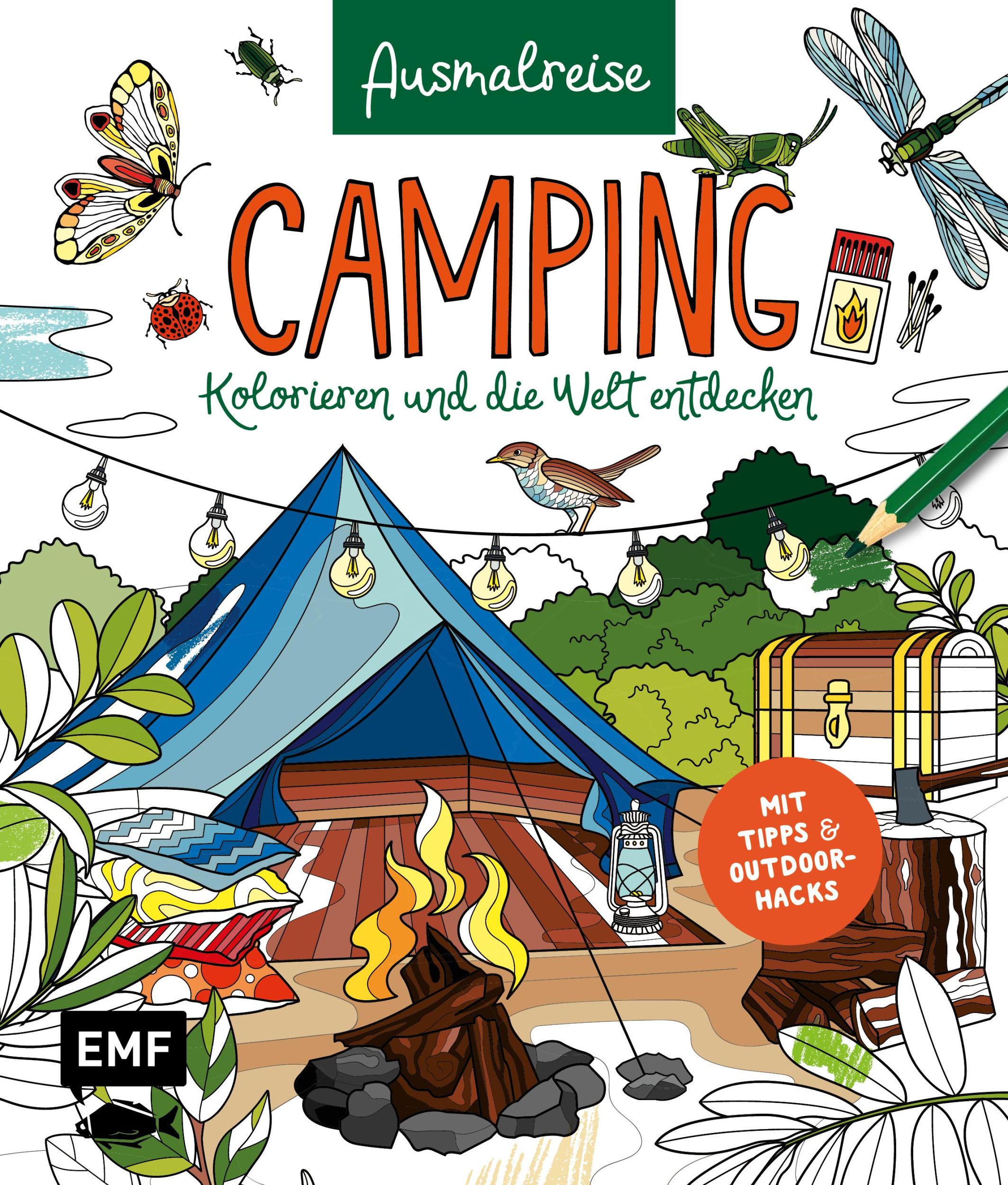 Cover: 9783745924244 | Ausmalreise Camping | Taschenbuch | 80 S. | Deutsch | 2025