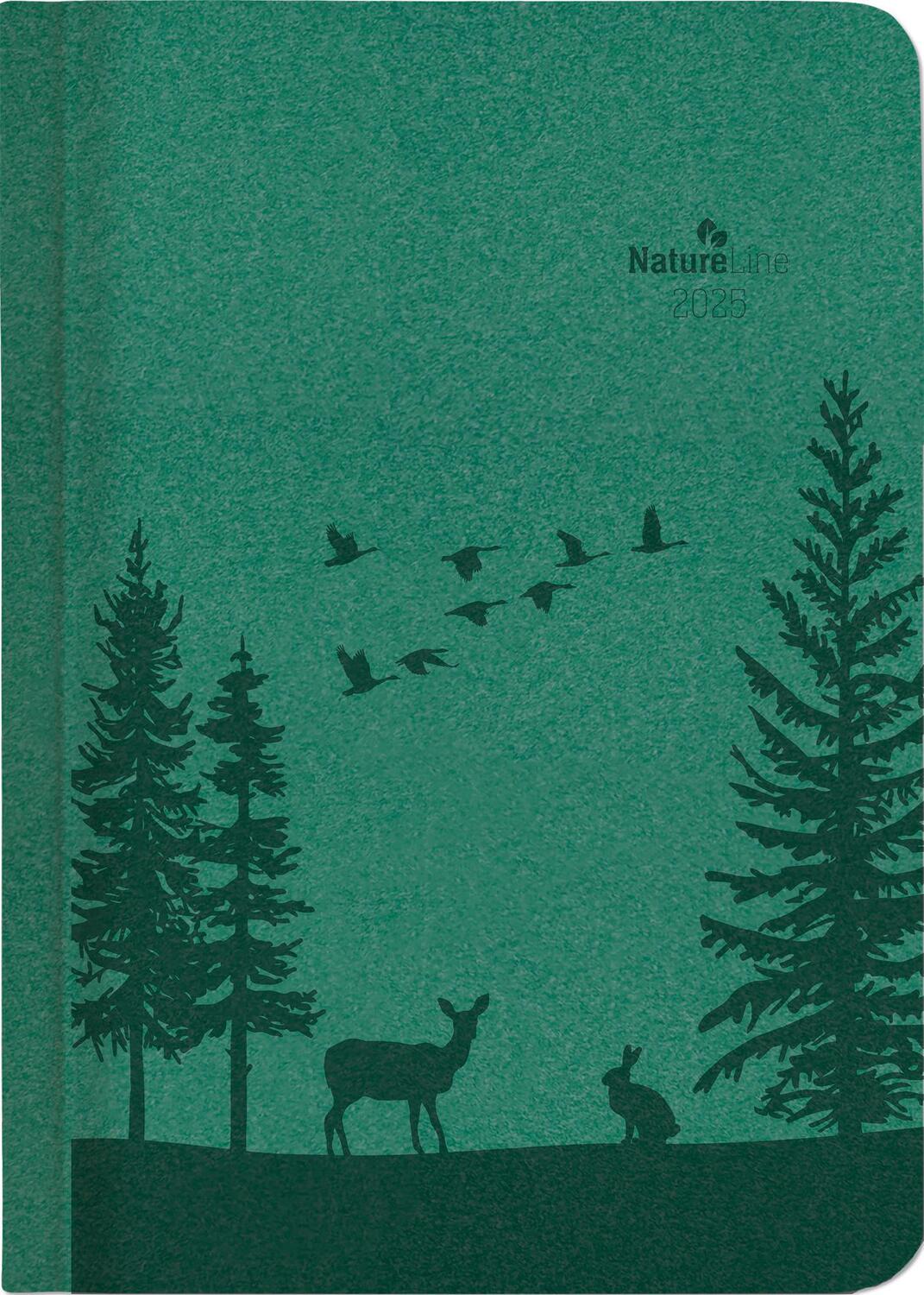 Cover: 4251732343804 | Wochen-Minitimer Nature Line Forest 2025 - Taschen-Kalender A6 - 1...