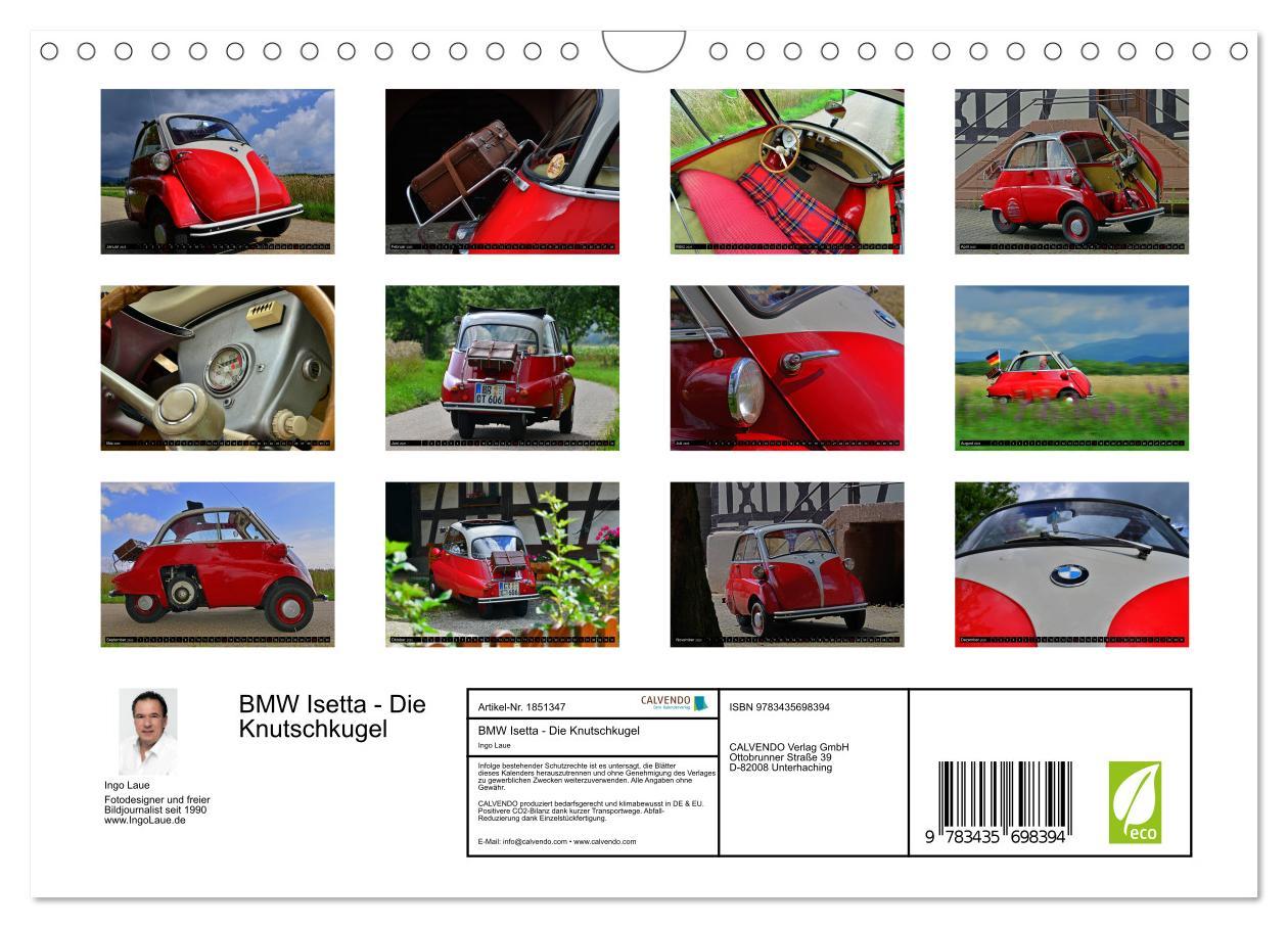 Bild: 9783435698394 | BMW Isetta - Die Knutschkugel (Wandkalender 2025 DIN A4 quer),...