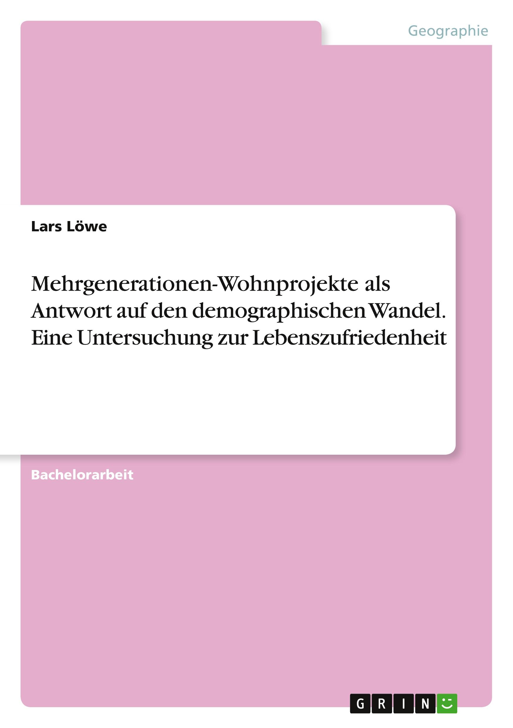 Cover: 9783389053294 | Mehrgenerationen-Wohnprojekte als Antwort auf den demographischen...