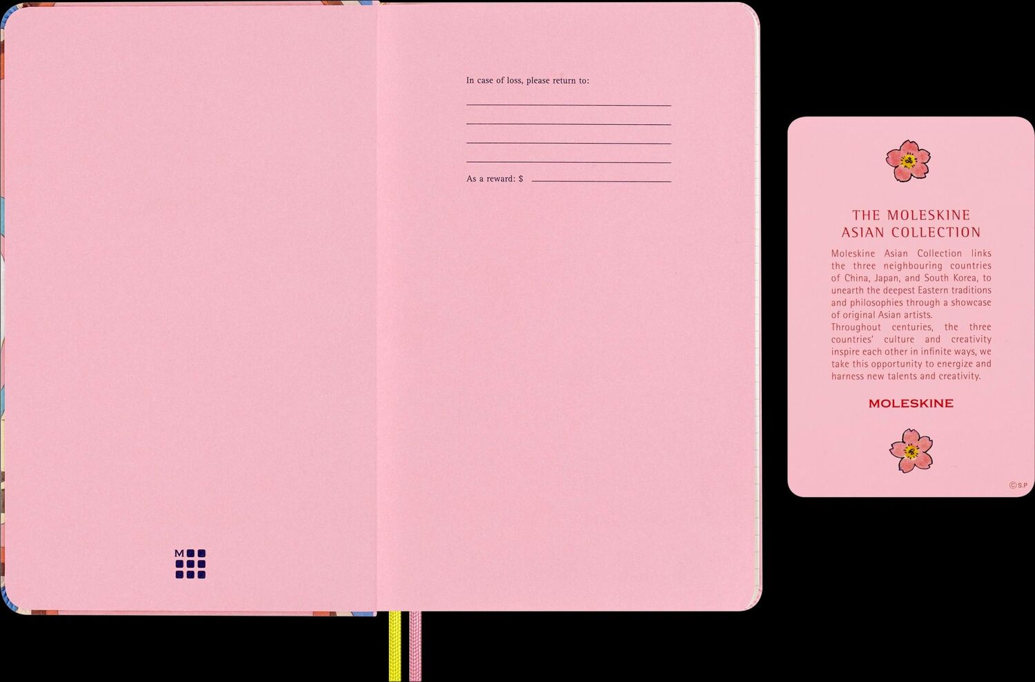 Bild: 8056999271664 | Moleskine Sakura undatierter Wochen Notizkalender, L/A5, Fester...