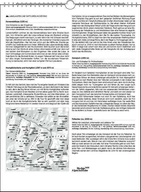 Bild: 9783861924203 | Blodigs Alpenkalender 2025 | Das Original seit 1925 - 100. AUSGABE