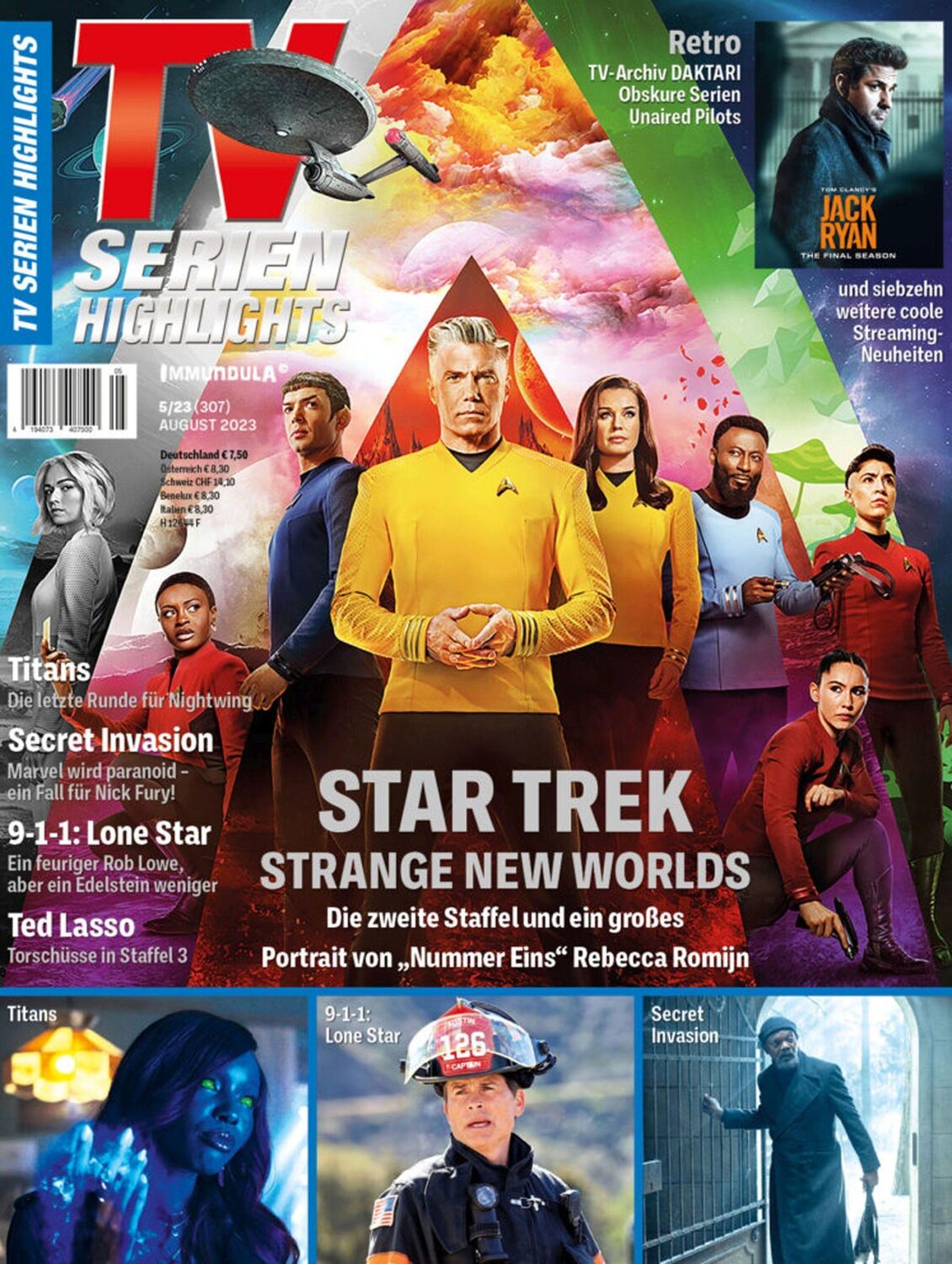 Cover: 9783959364522 | TV SERIENHIGHLIGHTS .Ausgabe August 2023 (#307) | Björn Sülter (u. a.)