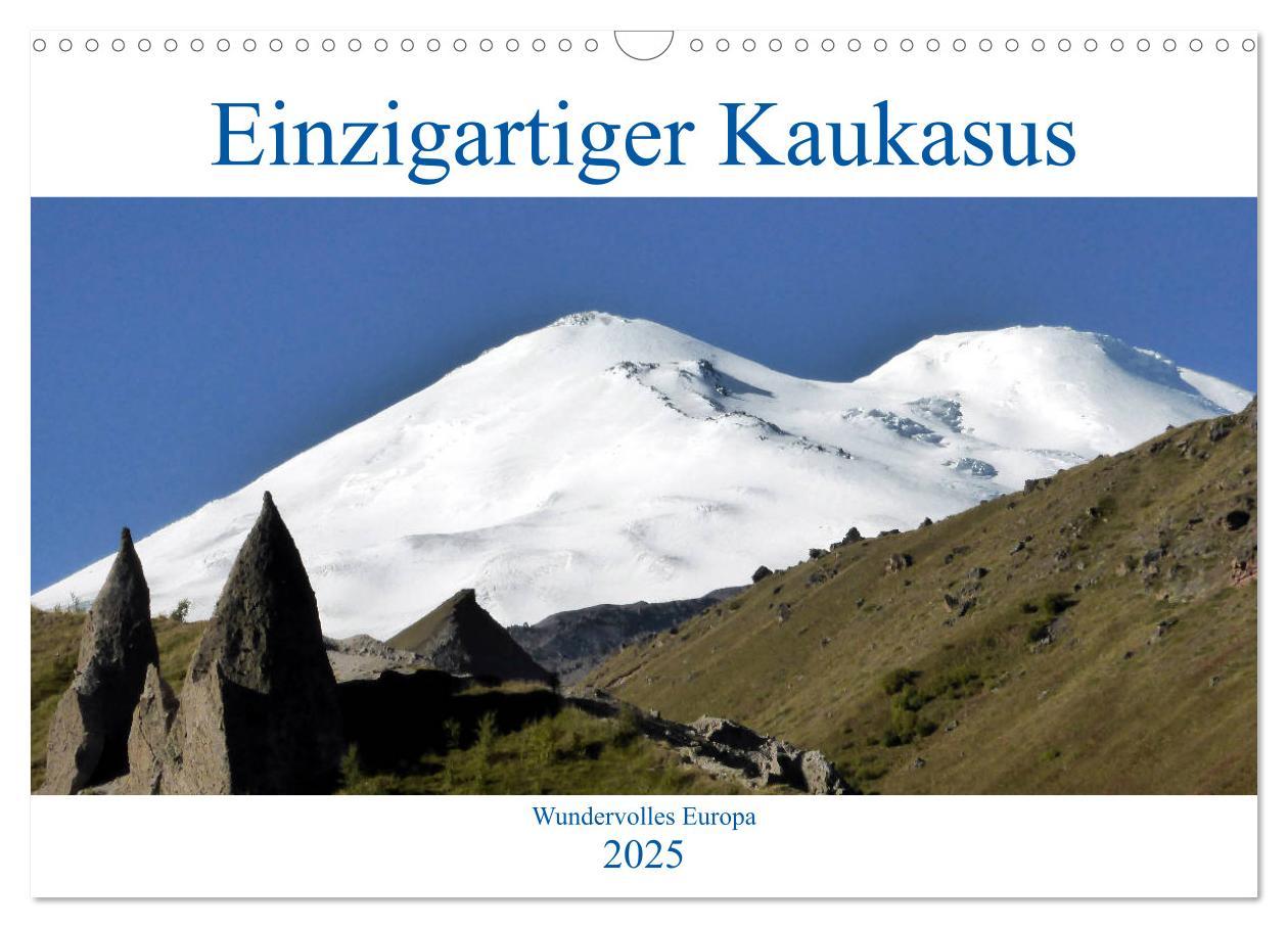 Cover: 9783435399512 | Einzigartiger Kaukasus (Wandkalender 2025 DIN A3 quer), CALVENDO...