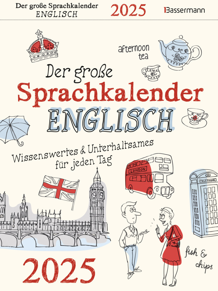 Cover: 9783809449263 | Der große Sprachkalender Englisch 2025 | Birgit Adam | Kalender | 2025