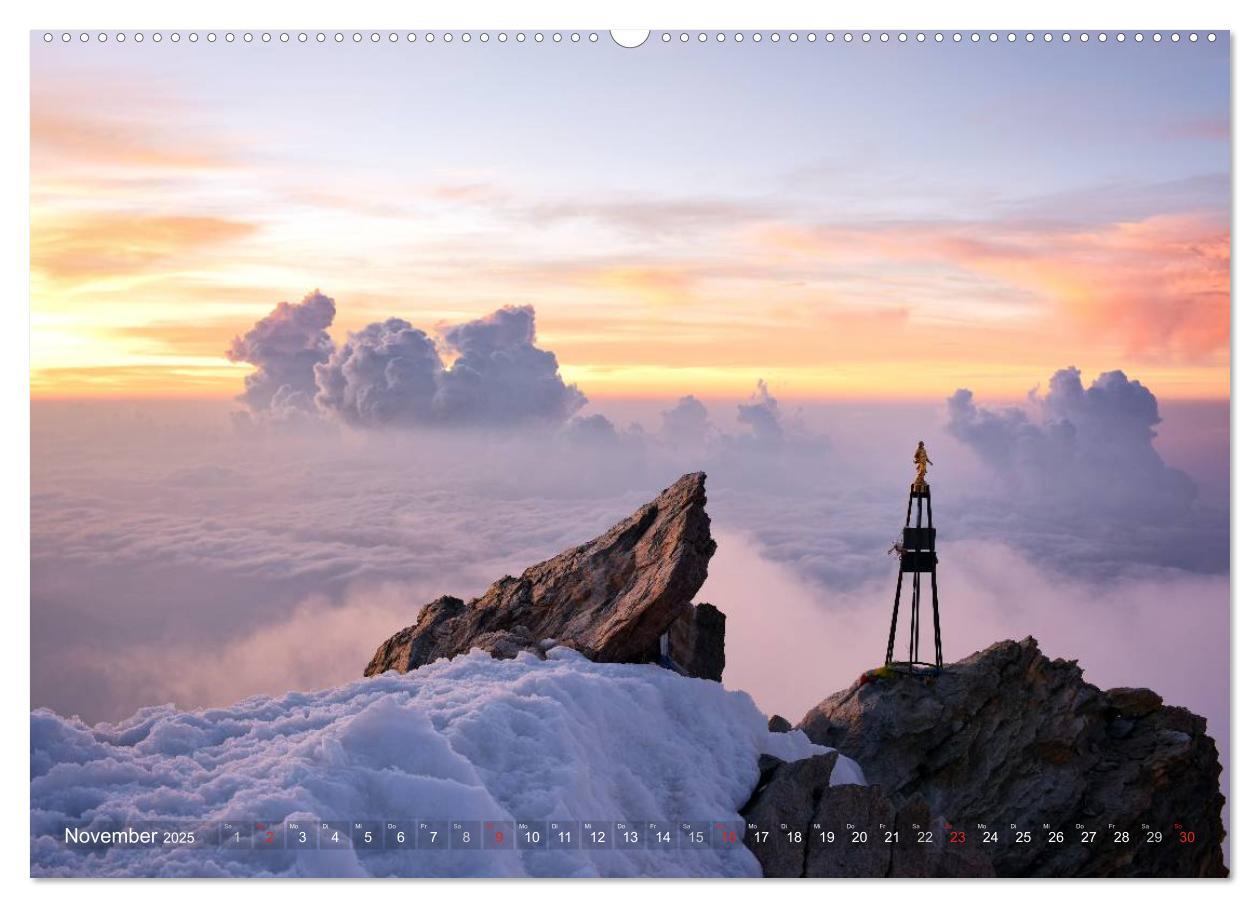 Bild: 9783435583881 | Monte Rosa (Wandkalender 2025 DIN A2 quer), CALVENDO Monatskalender