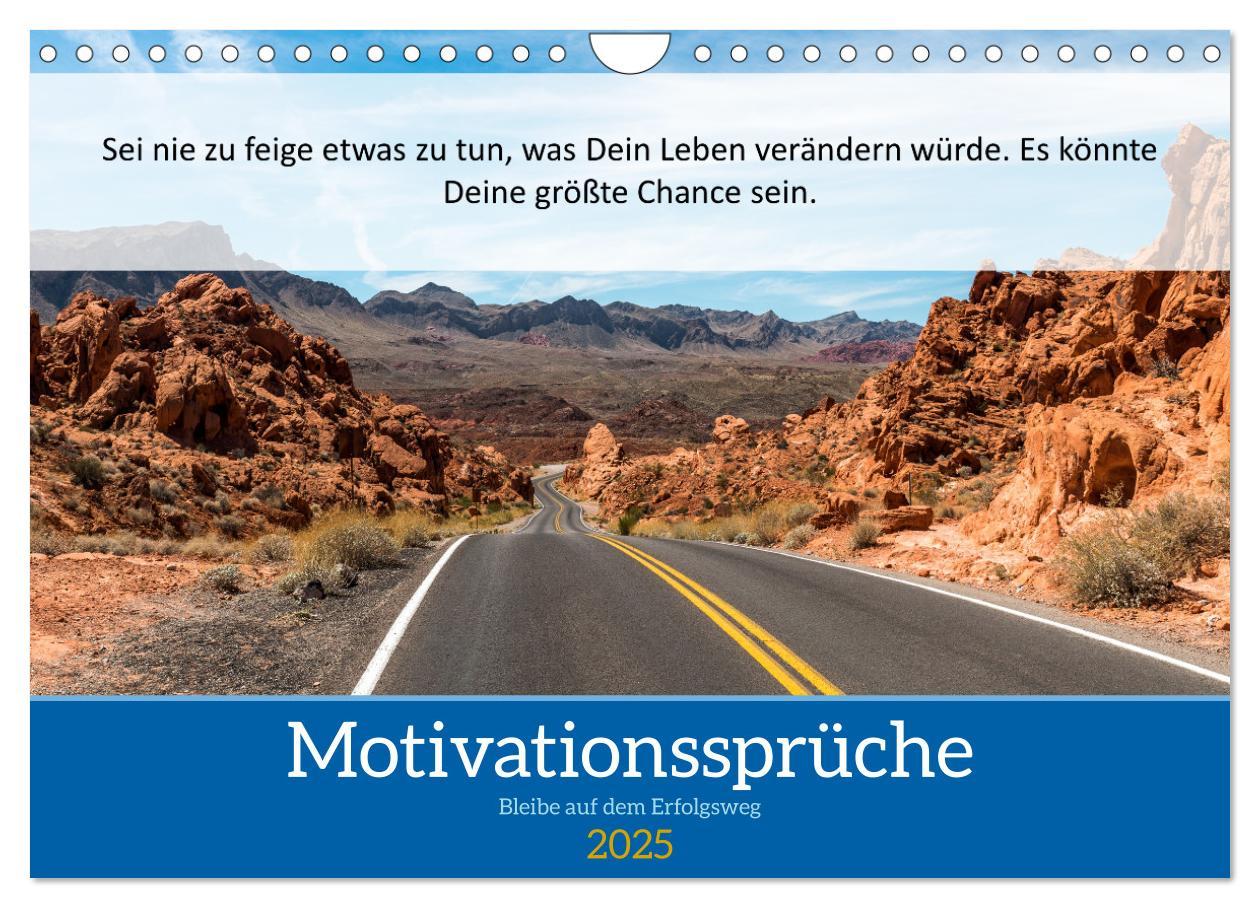 Cover: 9783435020232 | Motivationssprüche Erfolgsweg (Wandkalender 2025 DIN A4 quer),...