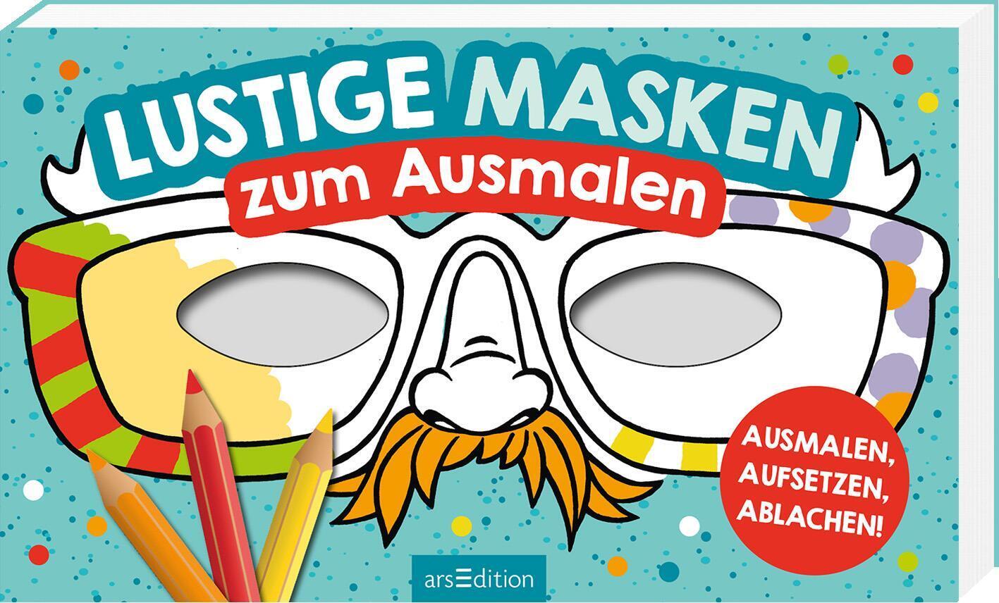 Cover: 4014489121961 | Lustige Masken | Zum Ausmalen | Helge Glatzel-Poch | Taschenbuch