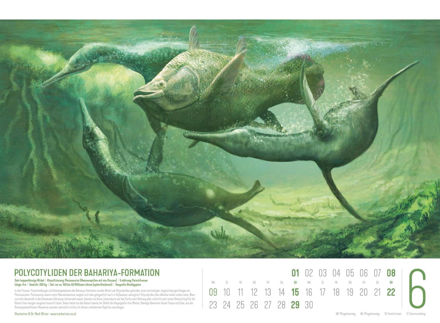 Bild: 9783838435237 | Dinosaurier Kalender 2025 | Mark Witton (u. a.) | Kalender | 14 S.