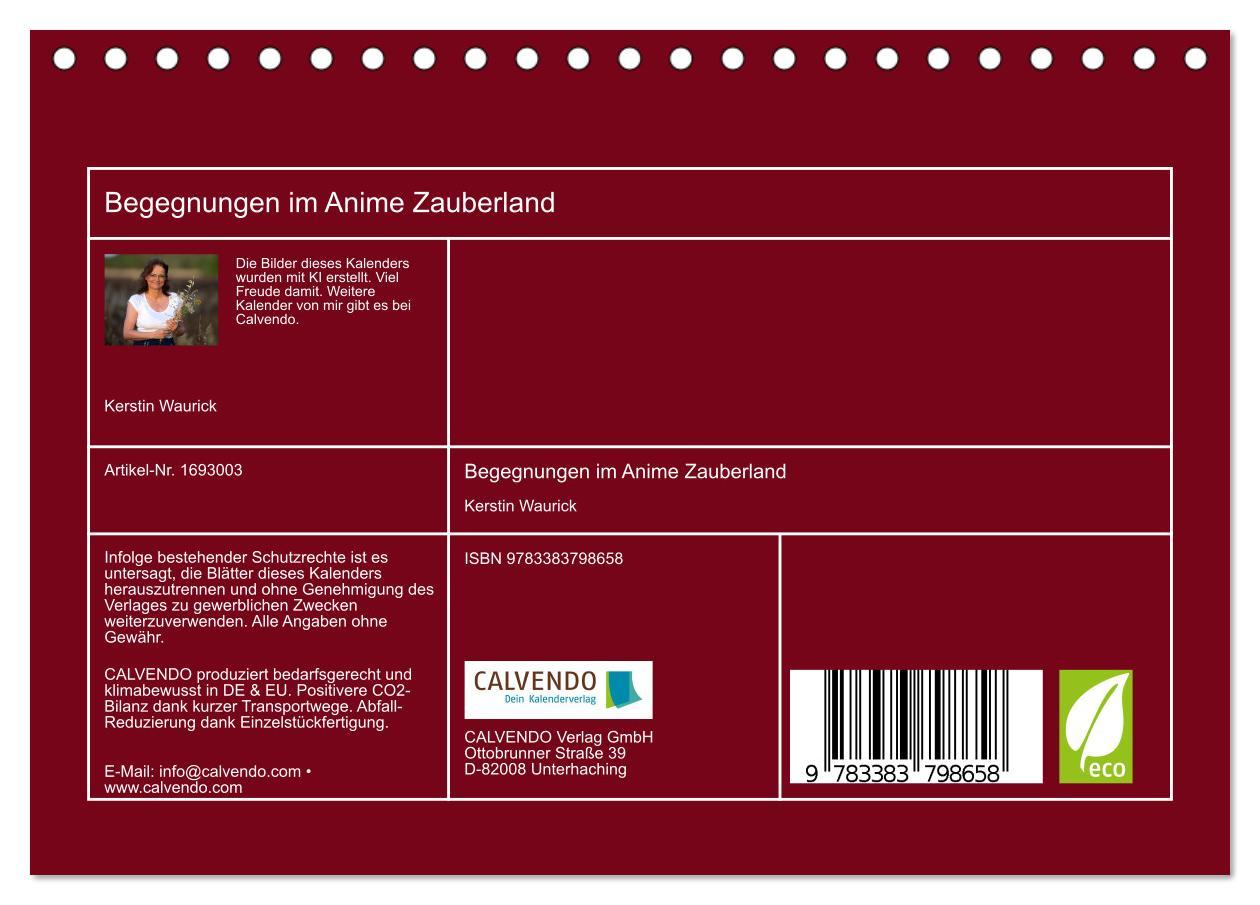 Bild: 9783383798658 | Begegnungen im Anime Zauberland (Tischkalender 2025 DIN A5 quer),...