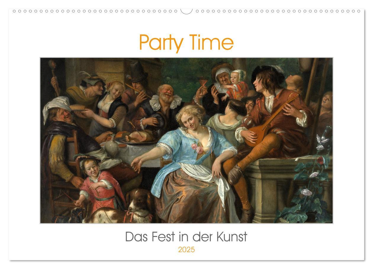 Cover: 9783383951558 | Party Time - Das Fest in der Kunst (Wandkalender 2025 DIN A2 quer),...