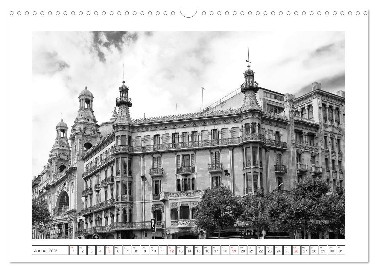 Bild: 9783435681228 | Barcelona Photografien in Schwarz / Weiß (Wandkalender 2025 DIN A3...